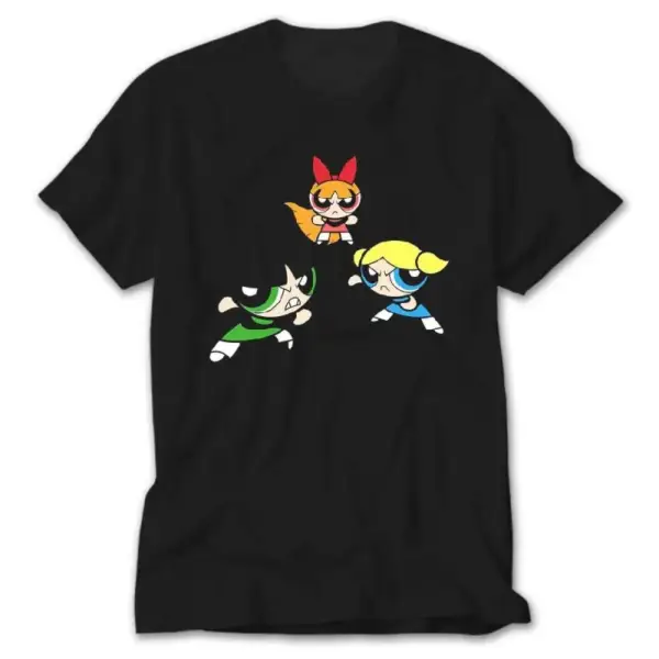 Powerpuff Girls Black T-Shirt