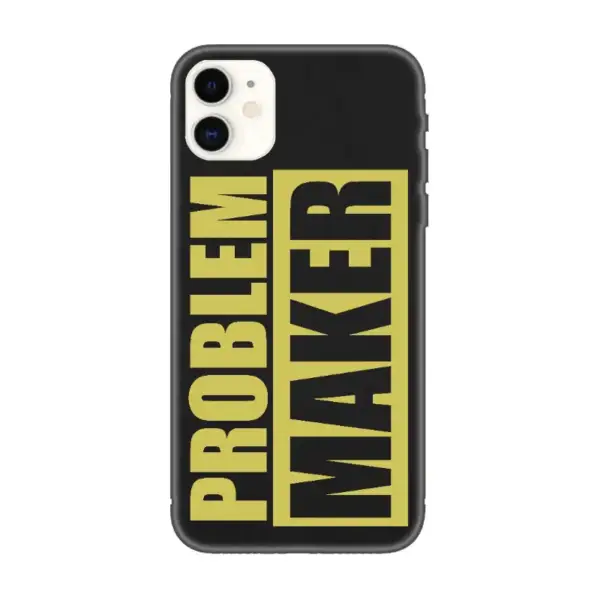 Problem Maker iPhone Case, Problem Maker Artwork iPhone 15 Phone Case