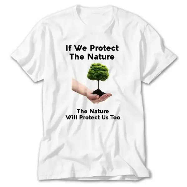 Protect the Nature, White T-Shirt
