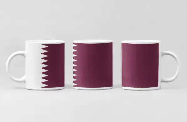 Qatar Flag Coffee Mug, Qatar Country National Flag Mug