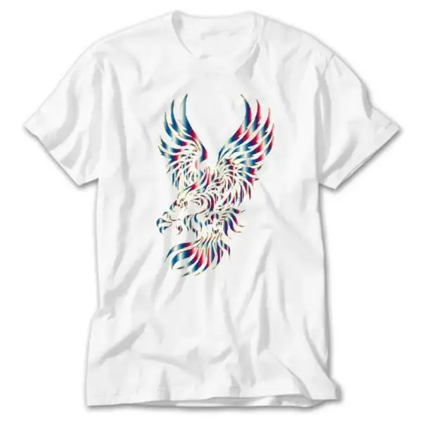 Rainbow Eagle, White T-Shirt