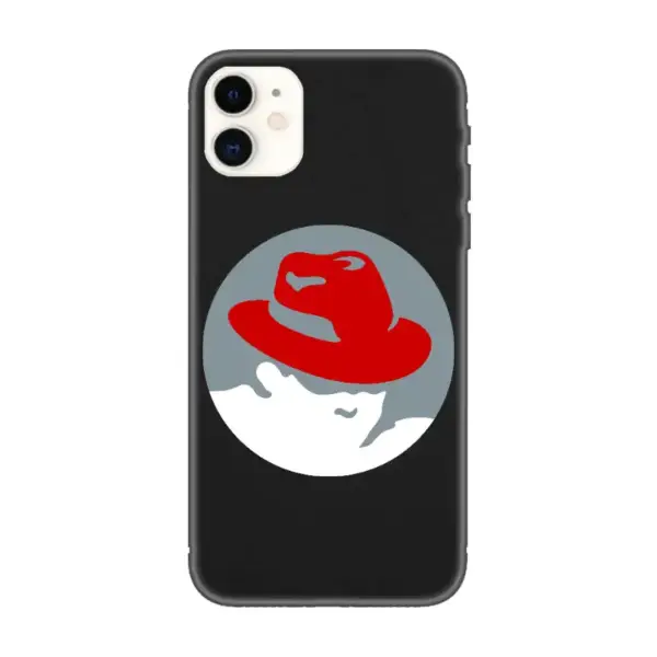 Red Hat iPhone Case, Red Hat Artwork iPhone 15 Phone Case