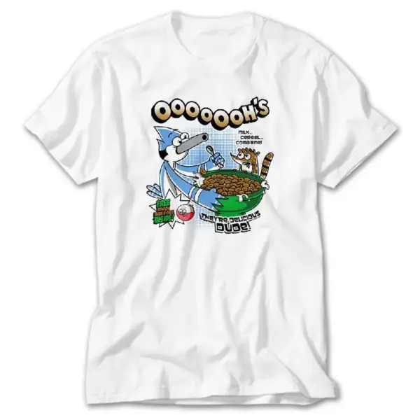 Regular Show Cereal, White T-Shirt