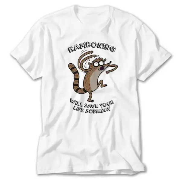 Regular Show Hamboning, White T-Shirt