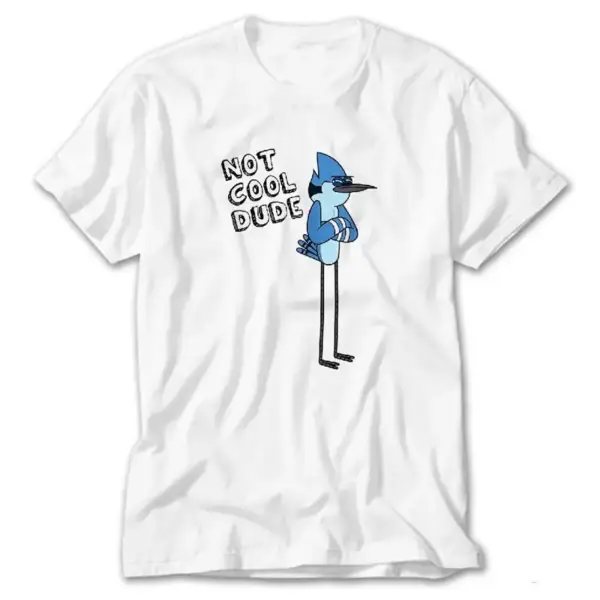 Regular Show Not Cool Dude, White T-Shirt