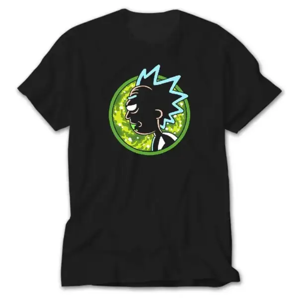 Rick And Morty Crazy, Black T-Shirt