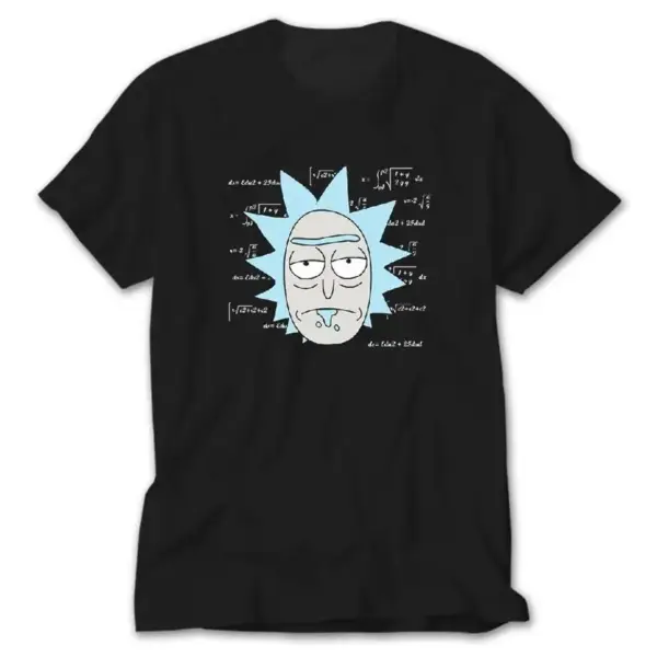 Rick And Morty Math Formules, Black T-Shirt