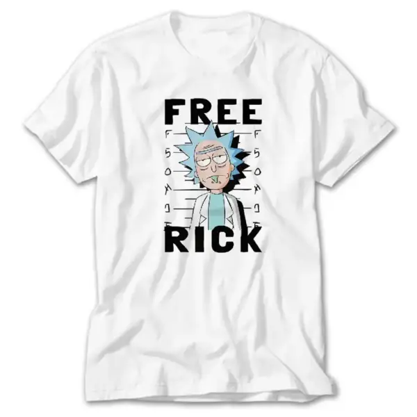 Rick and Morty Free Rick, White T-Shirt