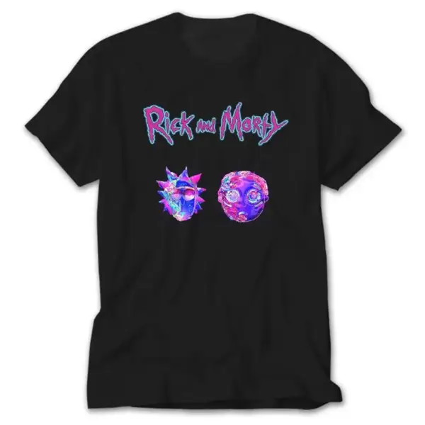 Rick and Morty Holo, Black T-Shirt
