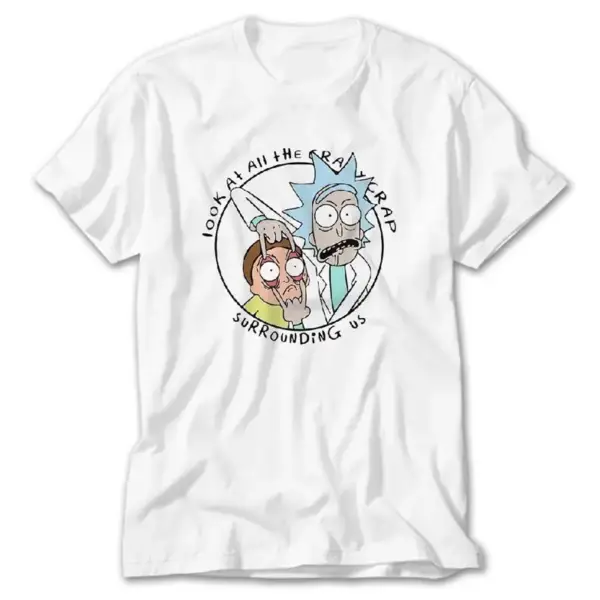 Rick and Morty Look, White T-Shirt