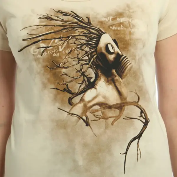 Root n’ Smoke Women's Cream T-Shirt - Image 2