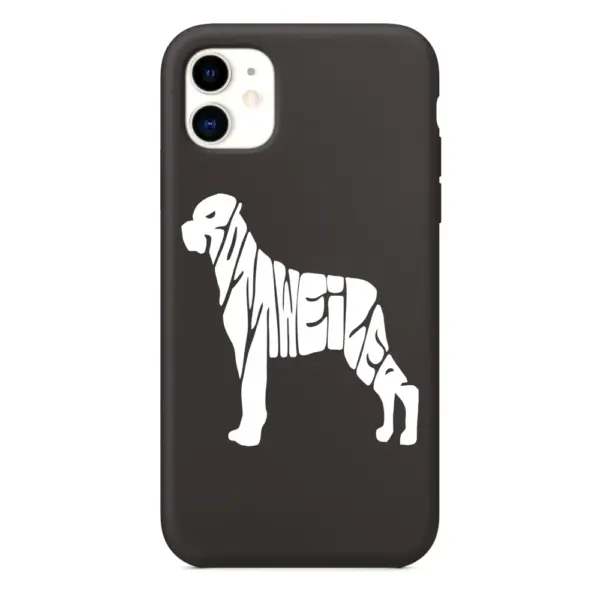 Rottweiler Dog iPhone Case, Rottweiler Dog Artwork iPhone 15 Phone Case
