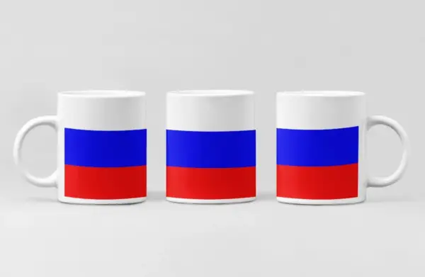 Russia Flag Coffee Mug, Russia Country National Flag Mug