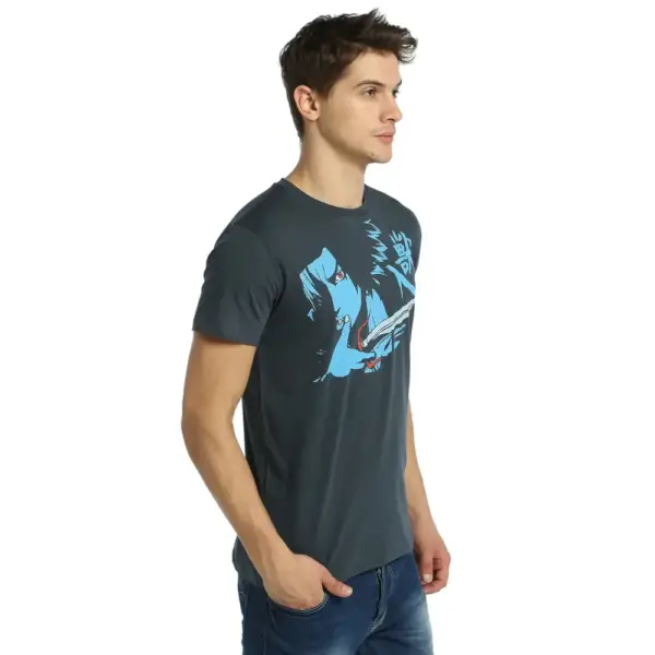Samurai Champloo Mugen Men's Charcoal T-Shirt - Image 2