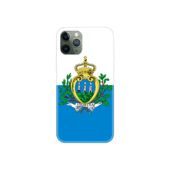San Marino Flag iPhone Case, San Marino National Flag iPhone 15 Pro Max Phone Case
