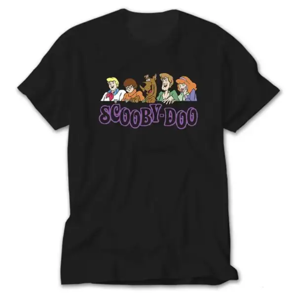 Scooby Do Team, Black T-Shirt