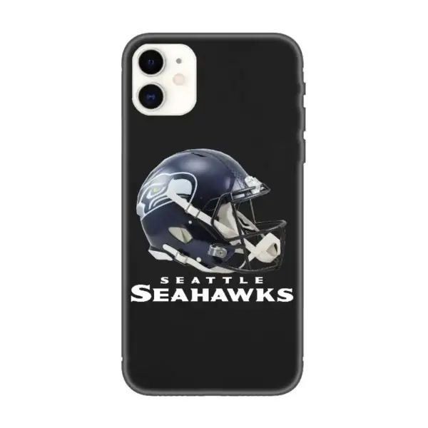 Seattle Seahawks iPhone Case, Seattle Seahawks Artwork iPhone 15 Phone Case