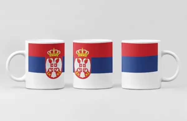 Serbia Flag Coffee Mug, Serbia Country National Flag Mug