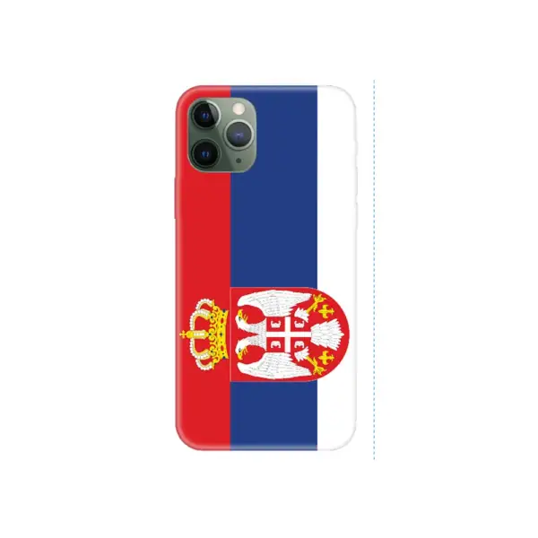 Serbia Flag iPhone Case, Serbia National Flag iPhone 15 Pro Max Phone Case