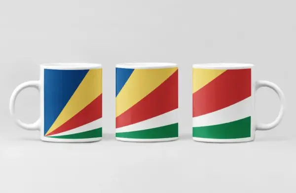 Seychelles Flag Coffee Mug, Seychelles Country National Flag Mug
