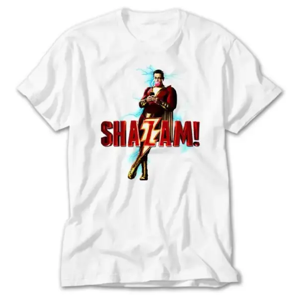 Shazam Man White T-Shirt