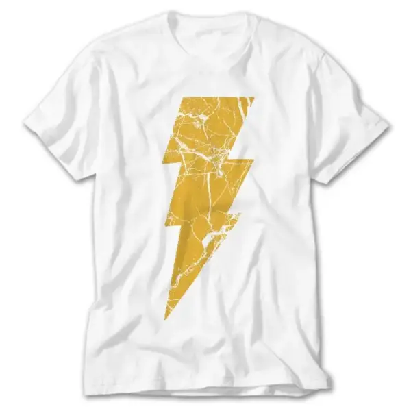 Shazam White T-Shirt