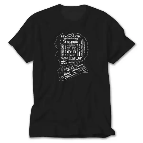 Sherlock Holmes, Black T-Shirt