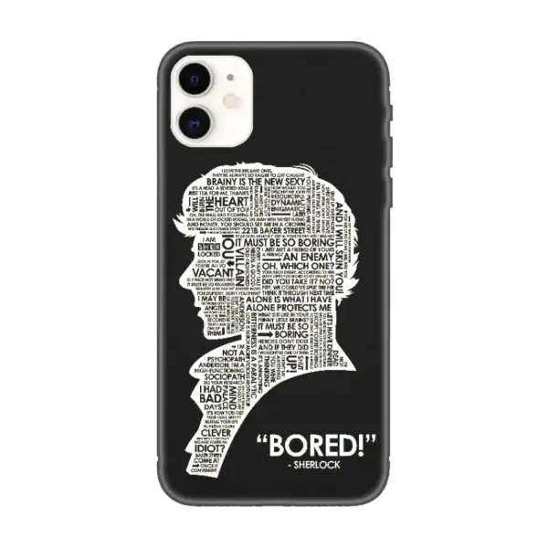 Sherlock Holmes iPhone Case, Sherlock Holmes Bored iPhone 15 Phone Case