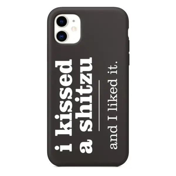 Shitzu Face Mask, Shitzu I Kissed a Shitzu and I Liked It iPhone Case, Shitzu Face Mask, Shitzu I Kissed a Shitzu and I Liked It Artwork iPhone 15 Phone Case