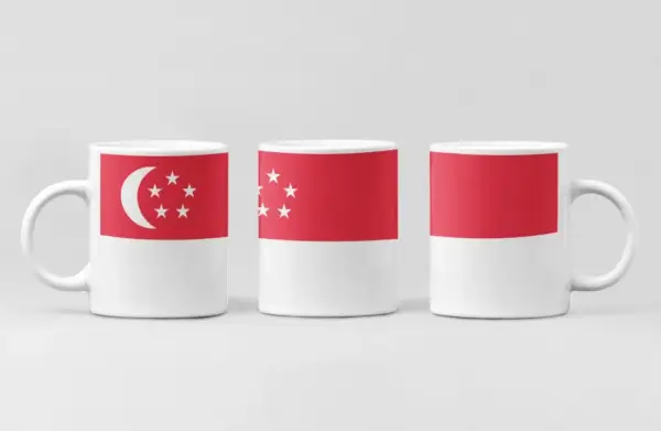 Singapore Flag Coffee Mug, Singapore Country National Flag Mug