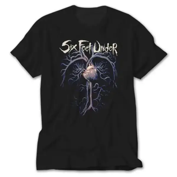Six Feet Under Heart, Black T-Shirt
