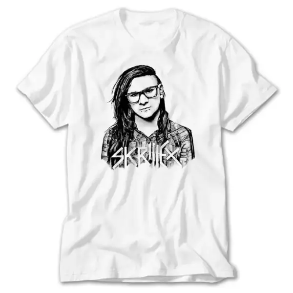 Skrillex, White T-Shirt