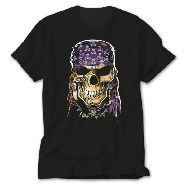 Skull Pirate, Black T-Shirt
