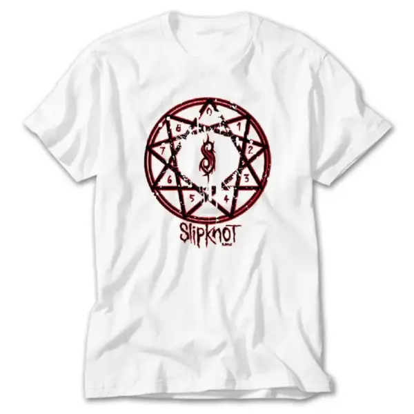 Slipknot Hellknight, White T-Shirt