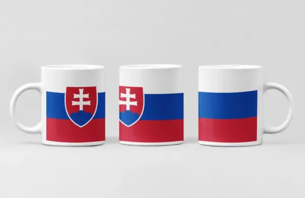 Slovakia Flag Coffee Mug, Slovakia Country National Flag Mug