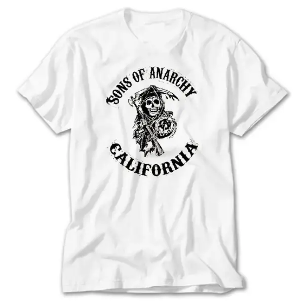 Sons Of Anarchy California, White T-Shirt