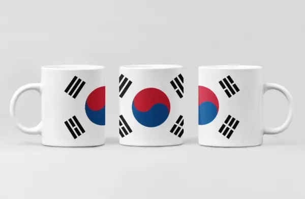 South Korea Flag Coffee Mug, South Korea Country National Flag Mug