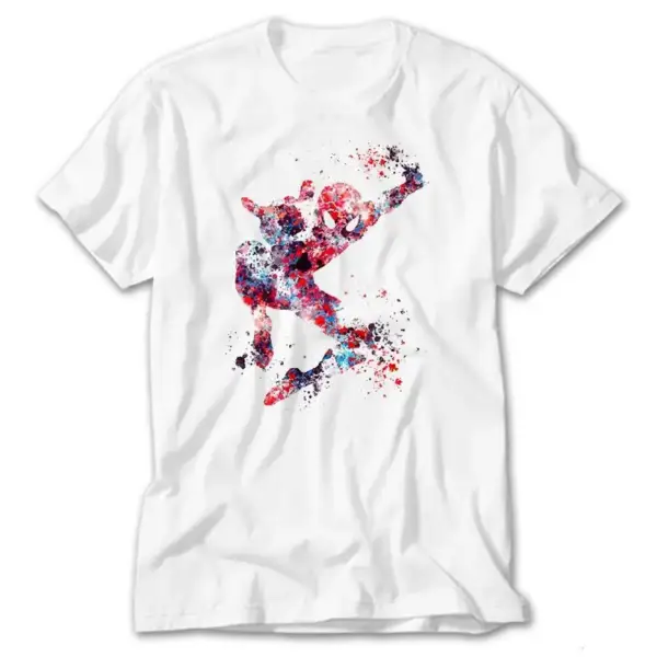 Spiderman Artwork, White T-Shirt