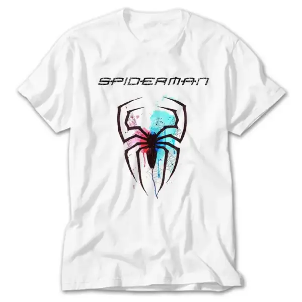 Spiderman Colored, White T-Shirt