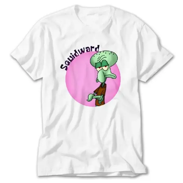 Spongebob Squidward, White T-Shirt