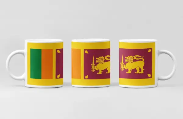 Sri Lanka Flag Coffee Mug, Sri Lanka Country National Flag Mug