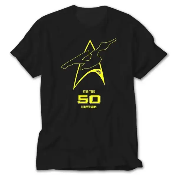 Star Trek 50. Year, Black T-Shirt