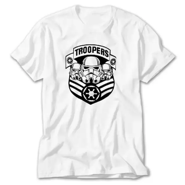 Star Wars Troopers, White T-Shirt