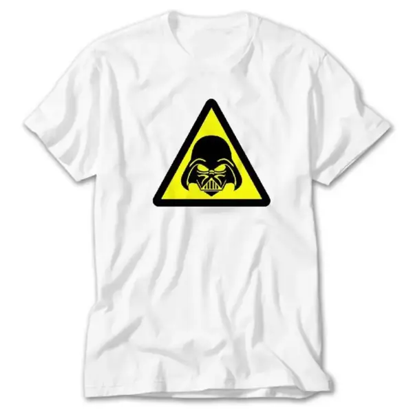 Star Wars Warning Darth Vader, White T-Shirt