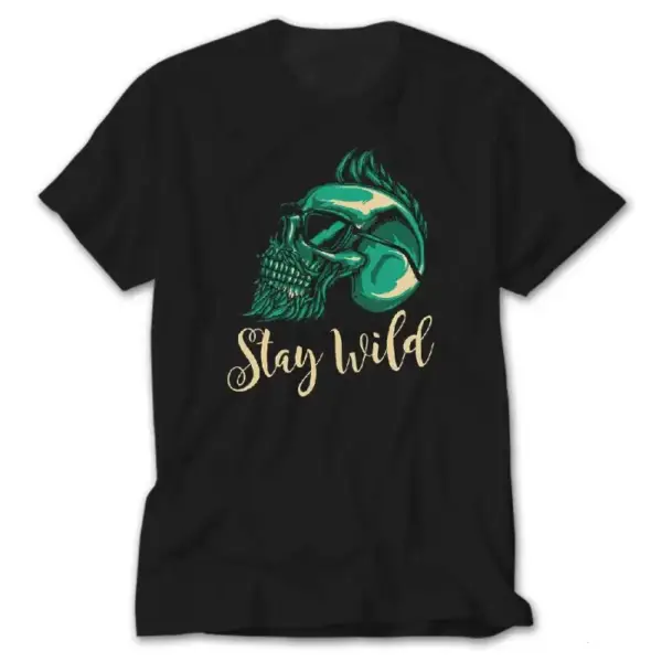 Stay Wild, Black T-Shirt