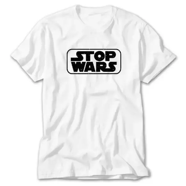 Stop Wars, White T-Shirt