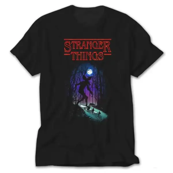 Stranger Things, Black T-Shirt