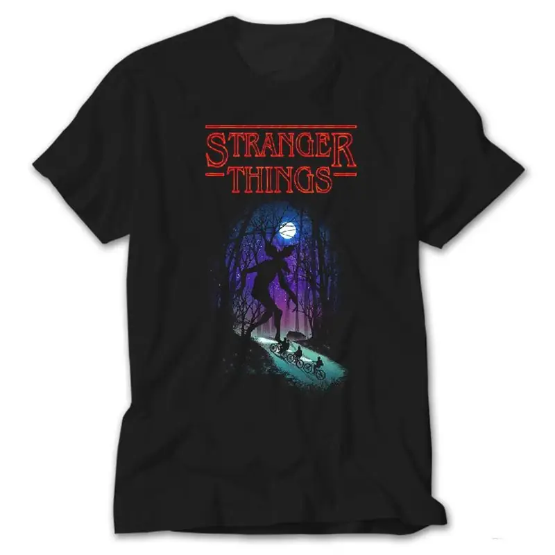 Stranger Things, Black T-Shirt
