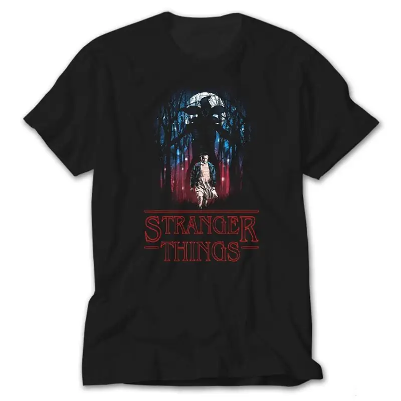 Stranger Things, Black T-Shirt