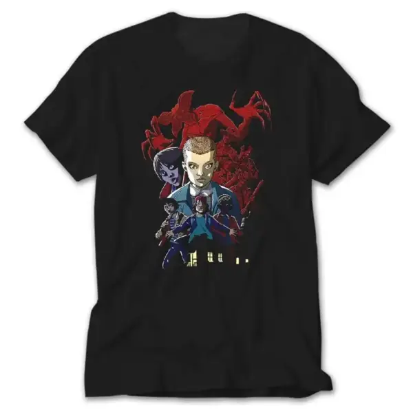 Stranger Things, Black T-Shirt